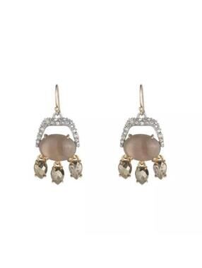 Alexis Bittar Multi Stone Chandelier Wire Earrings